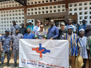 Une délégation de Le Lien du Cœur et de Kalatou s'est rendue à l'inauguration de la nouvelle école EPP Gbantchal.